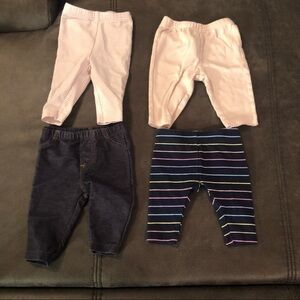 4 Baby Pants Size 3 Months